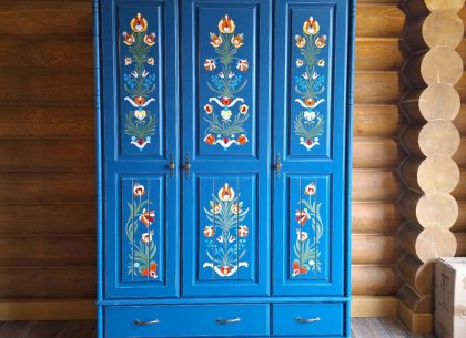 Роспись фасадов шкафа