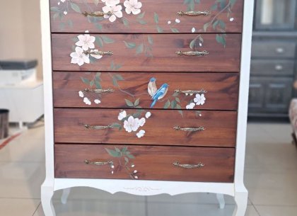 Комод Ари-Прованс с росписью