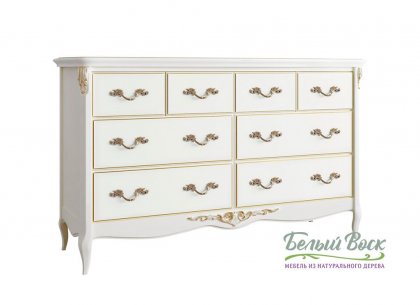 Комод широкий 8 ящиков Atelier Gold APg134-42-K02-G