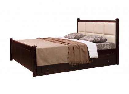 Кровать мягкая №1 с ящиками (160) Дания