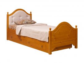 Кровать мягкая Кая - 2 с ящиками (90)