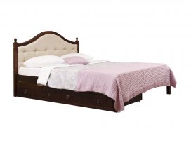 Кровать мягкая Кая - 1 с ящиками (90)