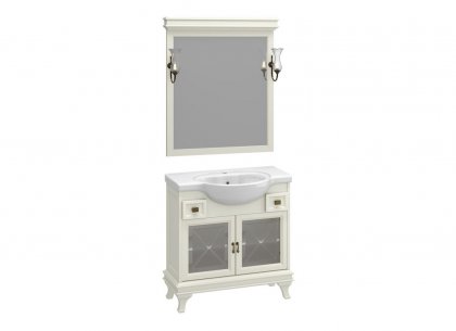 Комплект для ванной Борджи 85 (слоновая кость) Opadiris