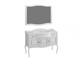 Комплект для ванной Лаура 120 (белый матовый) Opadiris