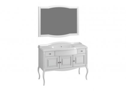 Комплект для ванной Лаура 120 (белый матовый) Opadiris