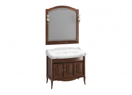 Комплект для ванной Лоренцо 100 (светлый орех) Opadiris