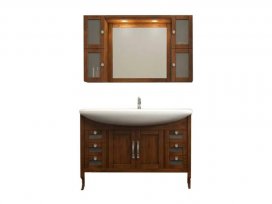 Комплект для ванной Мираж 120 (светлый орех) Opadiris