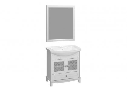 Комплект для ванной Омега 75 (белый матовый) Opadiris