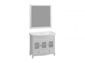 Комплект для ванной Омега 85 (белый матовый) Opadiris