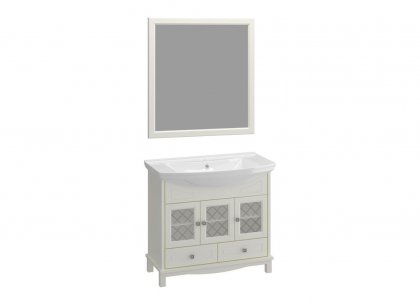 Комплект для ванной Омега 85 (слоновая кость) Opadiris