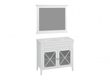 Комплект для ванной Палермо 100 (белый матовый) Opadiris