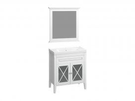 Комплект для ванной Палермо 80 (белый матовый) Opadiris