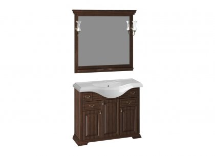 Комплект для ванной Риспекто 105 (орех антикварный) Opadiris