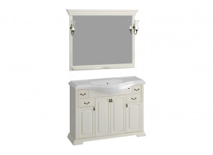 Комплект для ванной Риспекто 120 (слоновая кость) Opadiris