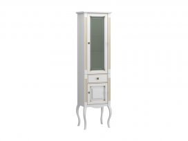 Пенал Лаура 44 (белый матовый с бежевой патиной) Opadiris