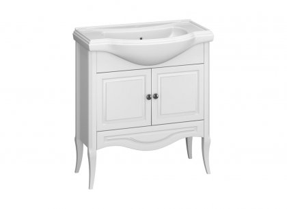 Тумба Брунелла 80 (белый матовый) Opadiris