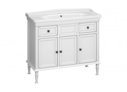 Тумба Кантара 105 (белый матовый) Opadiris