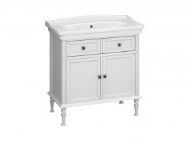 Тумба Кантара 85 (белый матовый) Opadiris