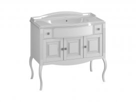 Тумба Лаура 100 (белый матовый) Opadiris