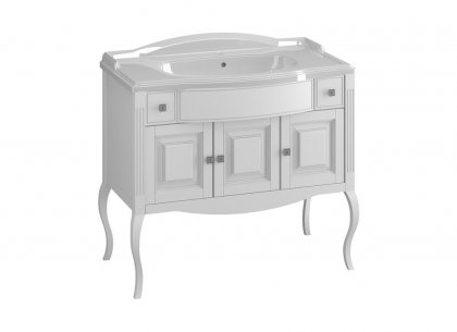 Тумба Лаура 100 (белый матовый) Opadiris