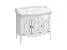 Тумба Лоренцо 100 (белый матовый) Opadiris