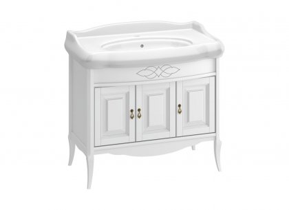 Тумба Лоренцо 100 (белый матовый) Opadiris