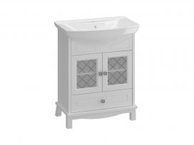 Тумба Омега 65 (белый матовый) Opadiris