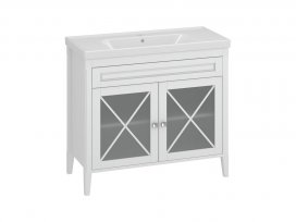 Тумба Палермо 100 (белый матовый) Opadiris