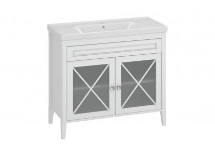 Тумба Палермо 100 (белый матовый) Opadiris