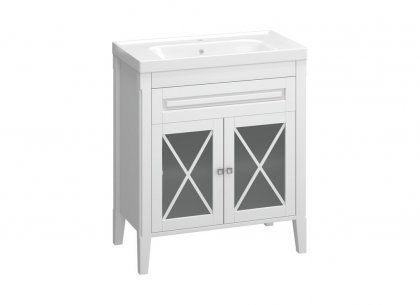 Тумба Палермо 80 (белый матовый) Opadiris