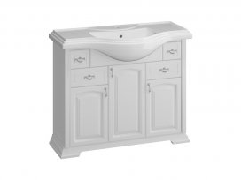 Тумба Риспекто 105 (белый матовый) Opadiris