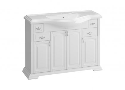 Тумба Риспекто 120 (белый матовый) Opadiris