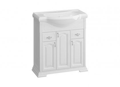 Тумба Риспекто 80 (белый матовый) Opadiris