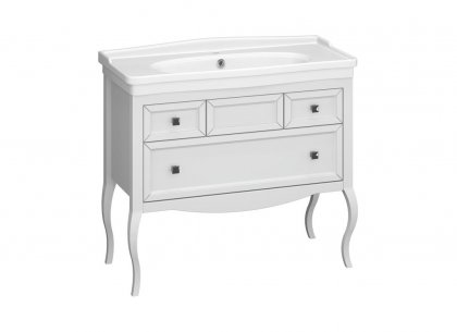 Тумба Валери 105 (белый матовый) Opadiris