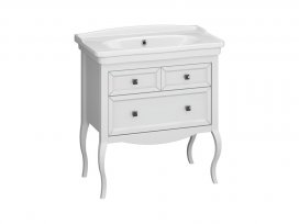 Тумба Валери 85 (белый матовый) Opadiris