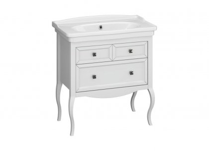 Тумба Валери 85 (белый матовый) Opadiris