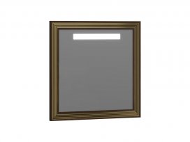 Зеркало Карат 80 (бежевый глянцевый с золотой патиной) Opadiris