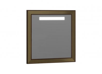 Зеркало Карат 80 (бежевый глянцевый с золотой патиной) Opadiris