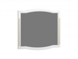 Зеркало Лаура 100 (белый матовый с бежевой патиной) Opadiris