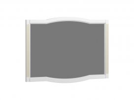 Зеркало Лаура 120 (белый с бежевой патиной) Opadiris