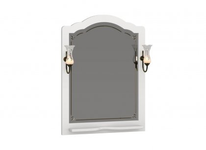 Зеркало Лоренцо 80 (белый матовый) Opadiris