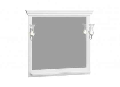 Зеркало Риспекто 105 (белый матовый) Opadiris