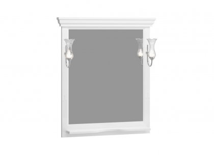 Зеркало Риспекто 85 (белый матовый) Opadiris