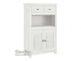 Комод-бар Рауна (белый воск УКВ)