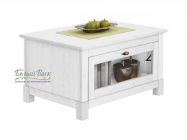 Стол кофейный Рауна (белый воск УКВ)