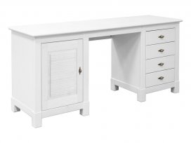 Стол письменный 2-х тумбовый Рауна-14 (белый воск УКВ)