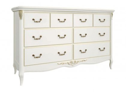 Комод широкий 8 ящиков Romantic Gold R134-42-K02-G
