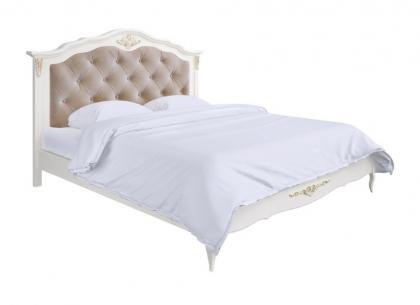 Кровать с мягким изголовьем 180×200 Romantic Gold R318g