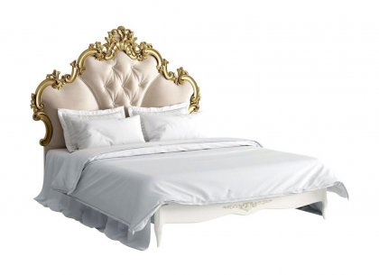 Кровать 160×200 Romantic Gold R566D-K02-GG-B01
