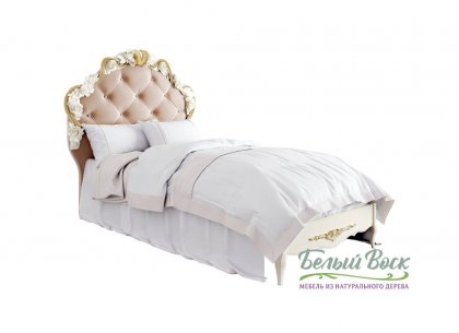 Кровать 90×200 Romantic Gold R409-K02-G-B01